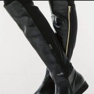 Alfred Sung Black Riding Boots